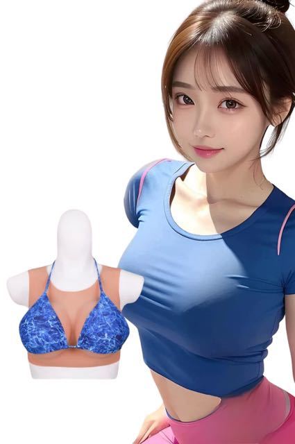 シリコンバスト 人工乳房 偽乳房 おっぱい コスプレ女装 DEカップ バストアップ　リアルバスト　グラマーバスト　巨乳　美乳_画像1