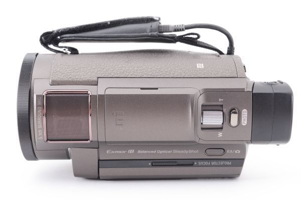 ◆訳あり◆ ソニー SONY Handycam FDR-AXP35 TIC ブラウン 4K デジタル ビデオカメラ 光学10倍 プロジェクター機能搭載 現状 #3706