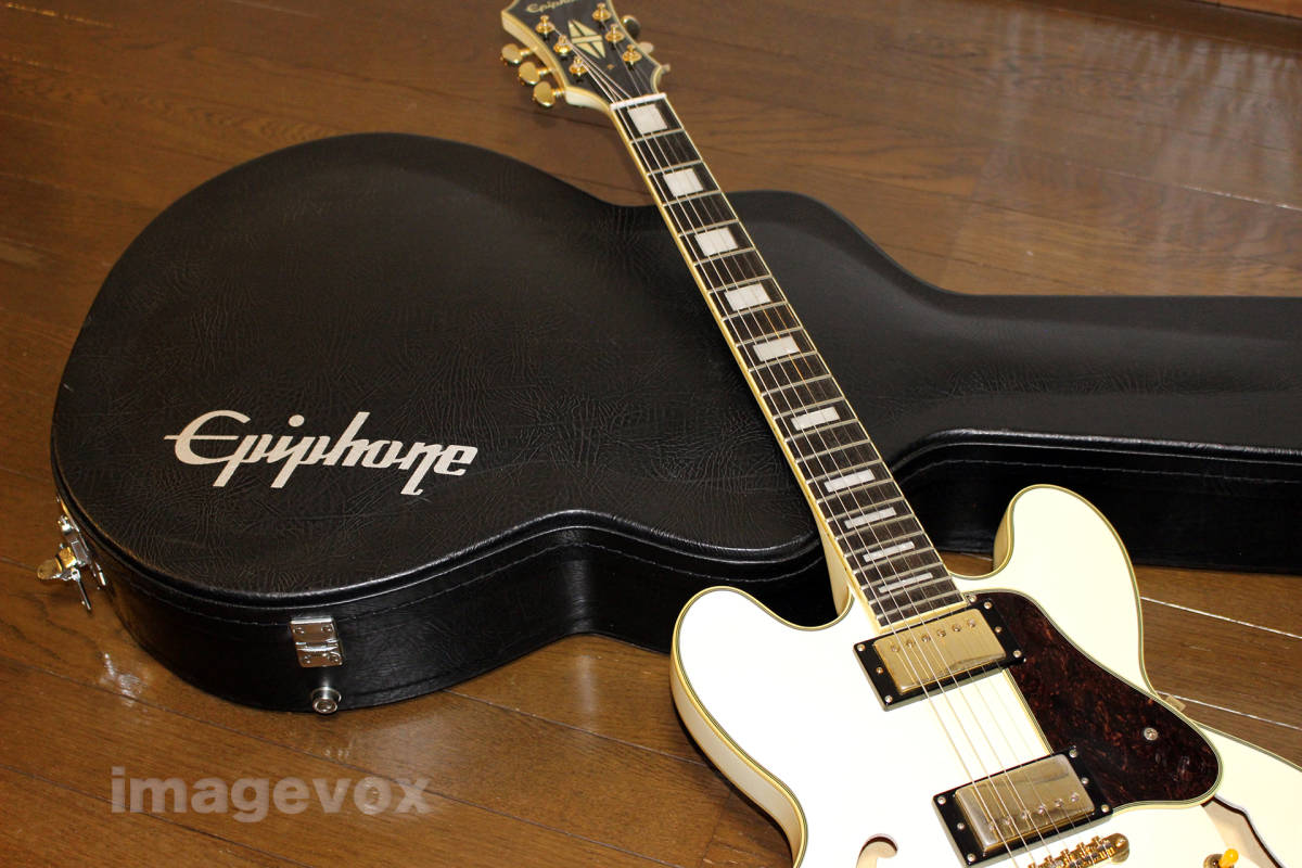 ★Epiphone Limited Edition 　ES-355　White ／　エピフォン　ES-355　 レアな白色_画像4
