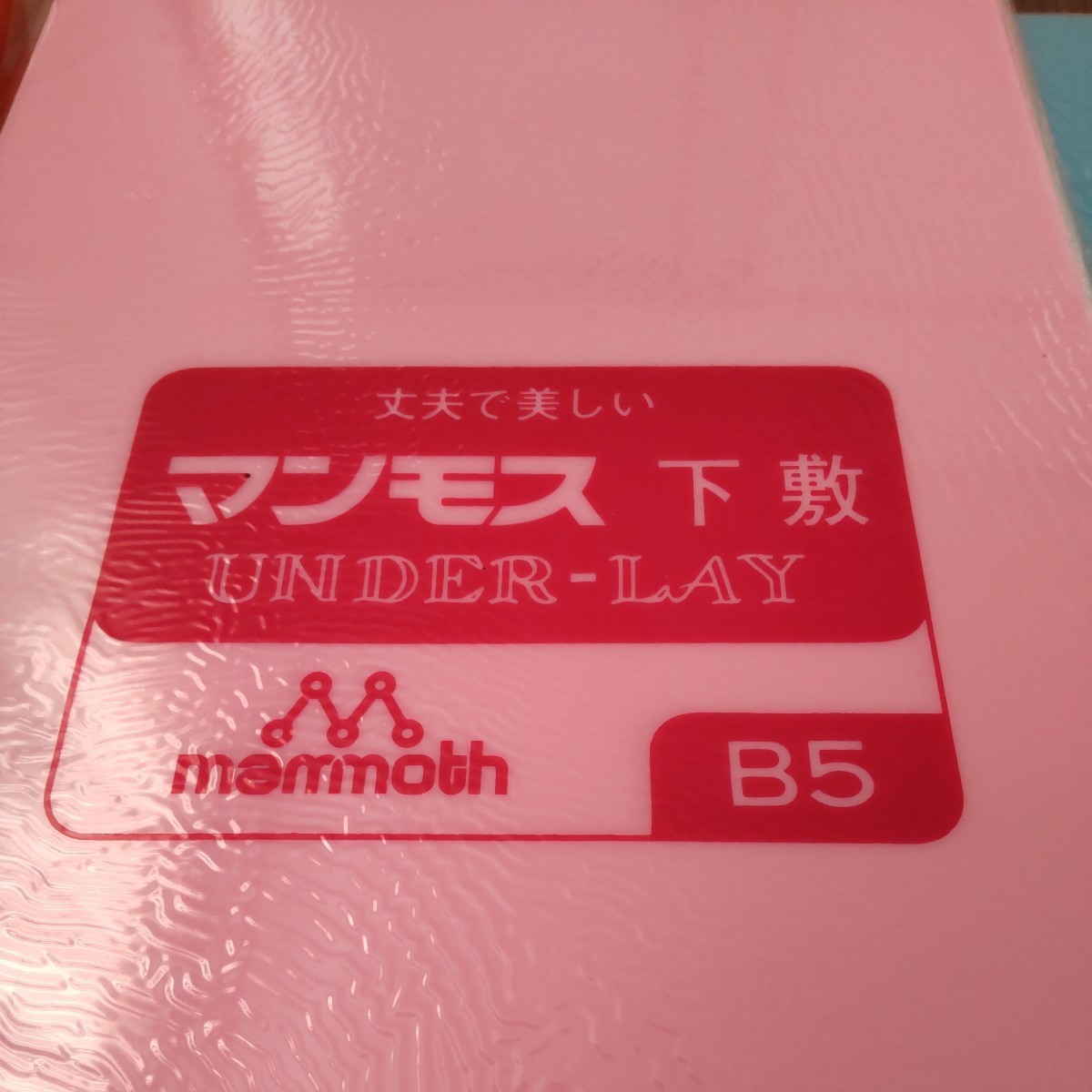 文具店在庫品☆マンモス【B5判 3色 】下敷 20枚入☆_画像2