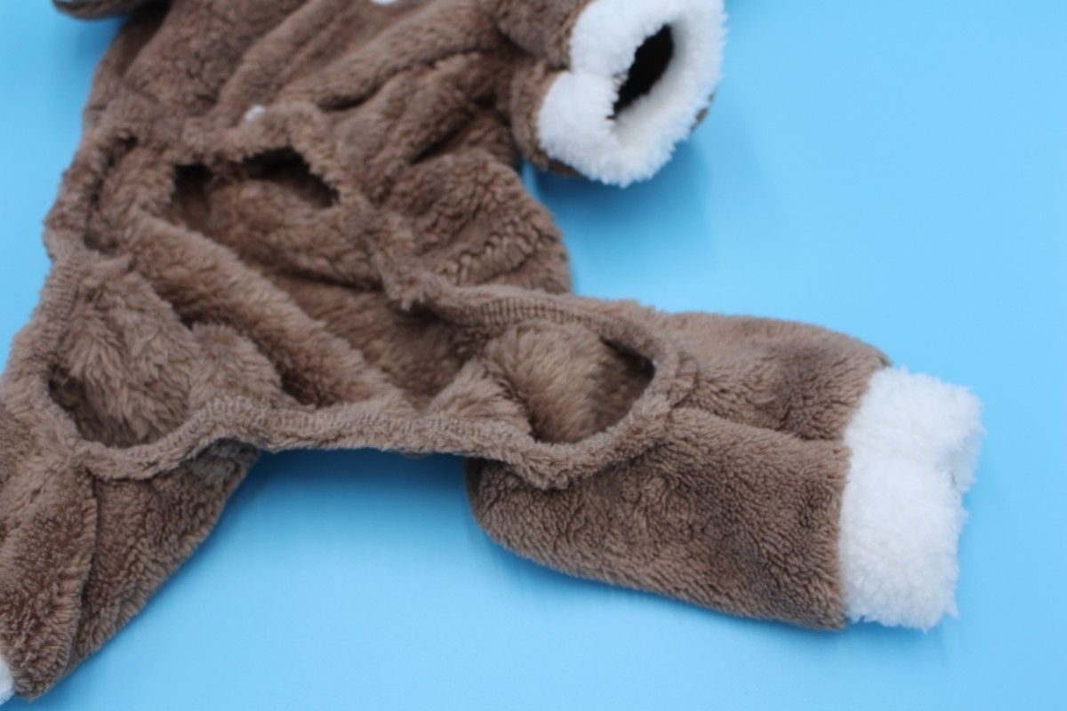 クリスマストナカイXXLペット服 セーター 犬服 厚い ドッグウェア パーカー 小中型犬 防寒　毛布生地ですからとても暖かいです