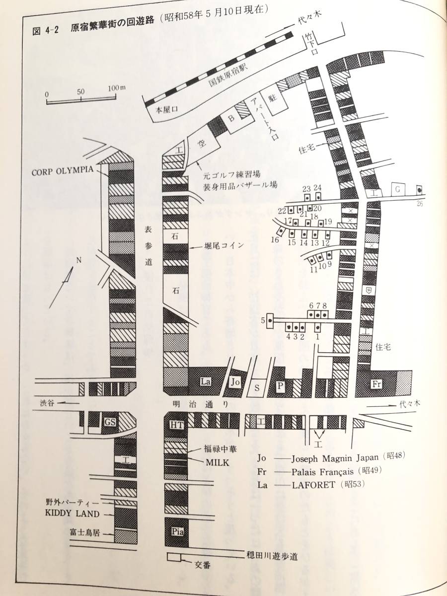 繁華街を歩く東京編 繁華街の構造分析と特性研究 綜合ユニコム選書 松澤光雄著 綜合ユニコム 昭和61年初版 カバー付 B08-01L_画像8