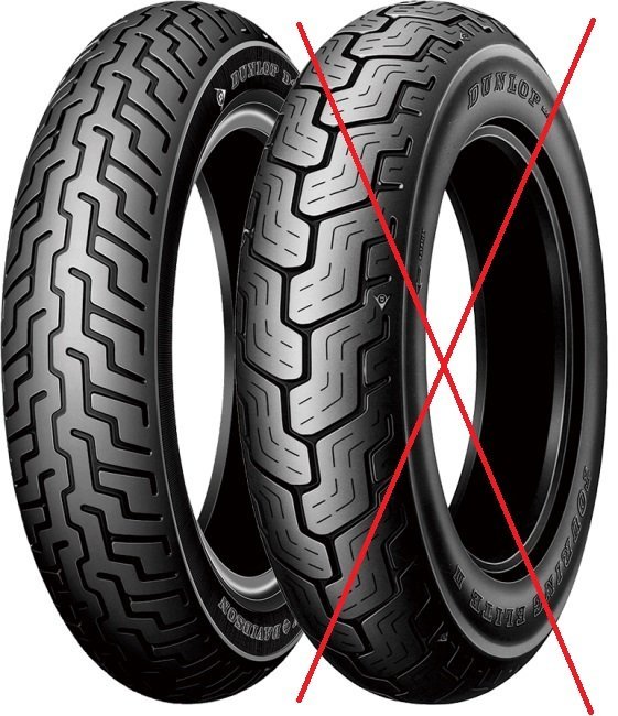 ※フロント用 片側のみ 国内正規品 DUNLOP D404 KABUKI ダンロップ D404 120/80-17 61S TL 品番:236629 V-TWINマグナなどに_画像1