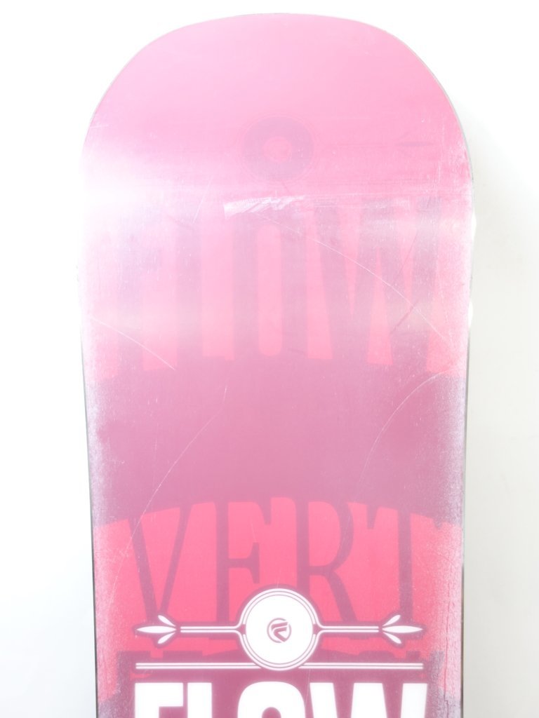 中古 16/17 FLOW VERT RED 151cm ビンディング付き 2点セット スノーボード フロー バート レッド_画像7