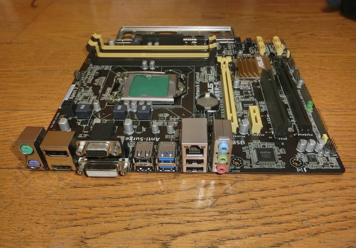 動作保証 ASUS B85M-E Rev1.02 LGA1150 HDMI DP DVI CRT 送料無料_画像2