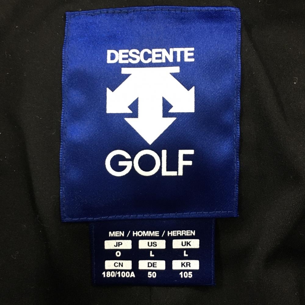 【新品】デサントゴルフ ダウンジャケット 黒 凹凸生地 中田英寿 メンズ 0(L) ゴルフウェア 2021年モデル DESCENTE_画像6