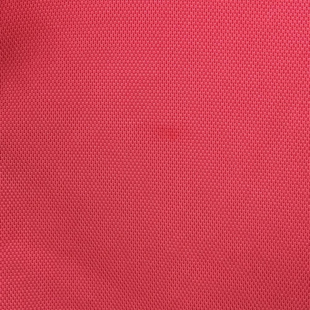 ルコック 半袖ハイネックシャツ ピンク×ネイビー 一部ブロック柄 ハーフジップ メンズ M ゴルフウェア le coq sportif_画像7