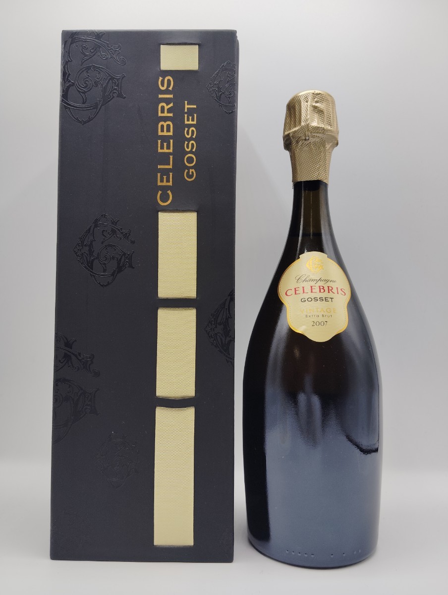 【未開栓】 ゴッセ セレブリス エクストラ ブリュット ヴィンテージ 2007 箱付き 750ml 12% GOSSET CELEBRIS シャンパン フランス●194_画像2