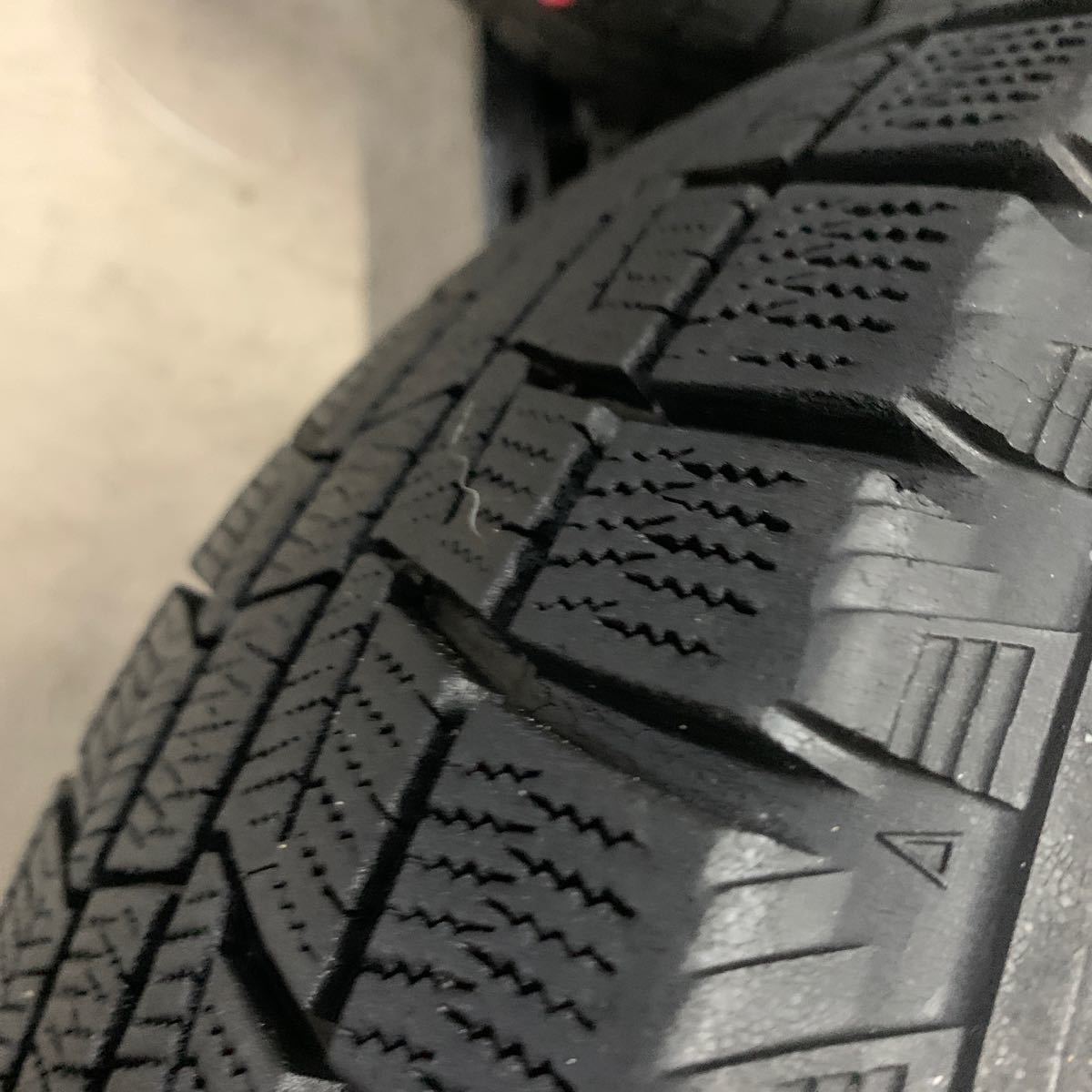 MYM-1357 激安 ホイール クラウン 13系 130系 15インチ 6.5JJ スタッドレスBRIDGESTONE 205 65R15 04年製 9部山 純正 4本SET 現状品_画像5