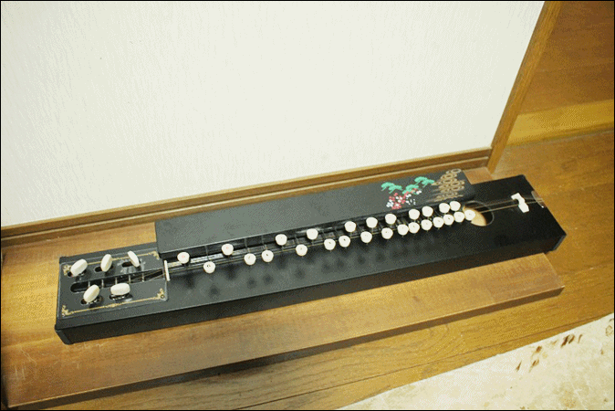 大正琴 琴 ケース付 現状品 日本楽器 和楽器 琴 弦楽器 ケース ピック アンティーク AE410 _画像1