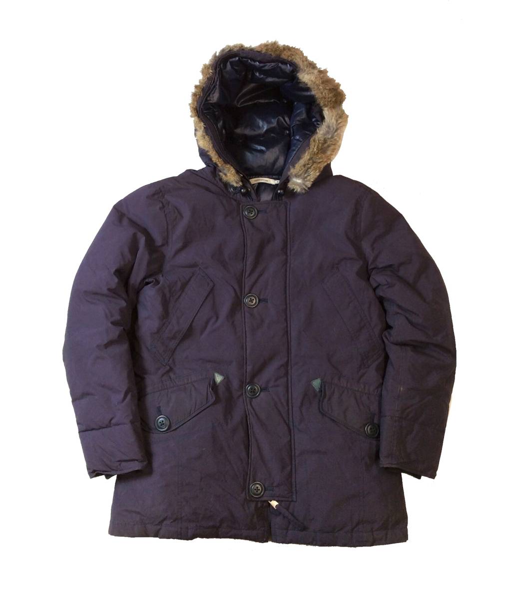 nonnative ノンネイティブ EXPLORER HOODED DOWN JACKET ダウンジャケット ラビットファー コート 13AW パープル系 1 NN-JU2406_画像1