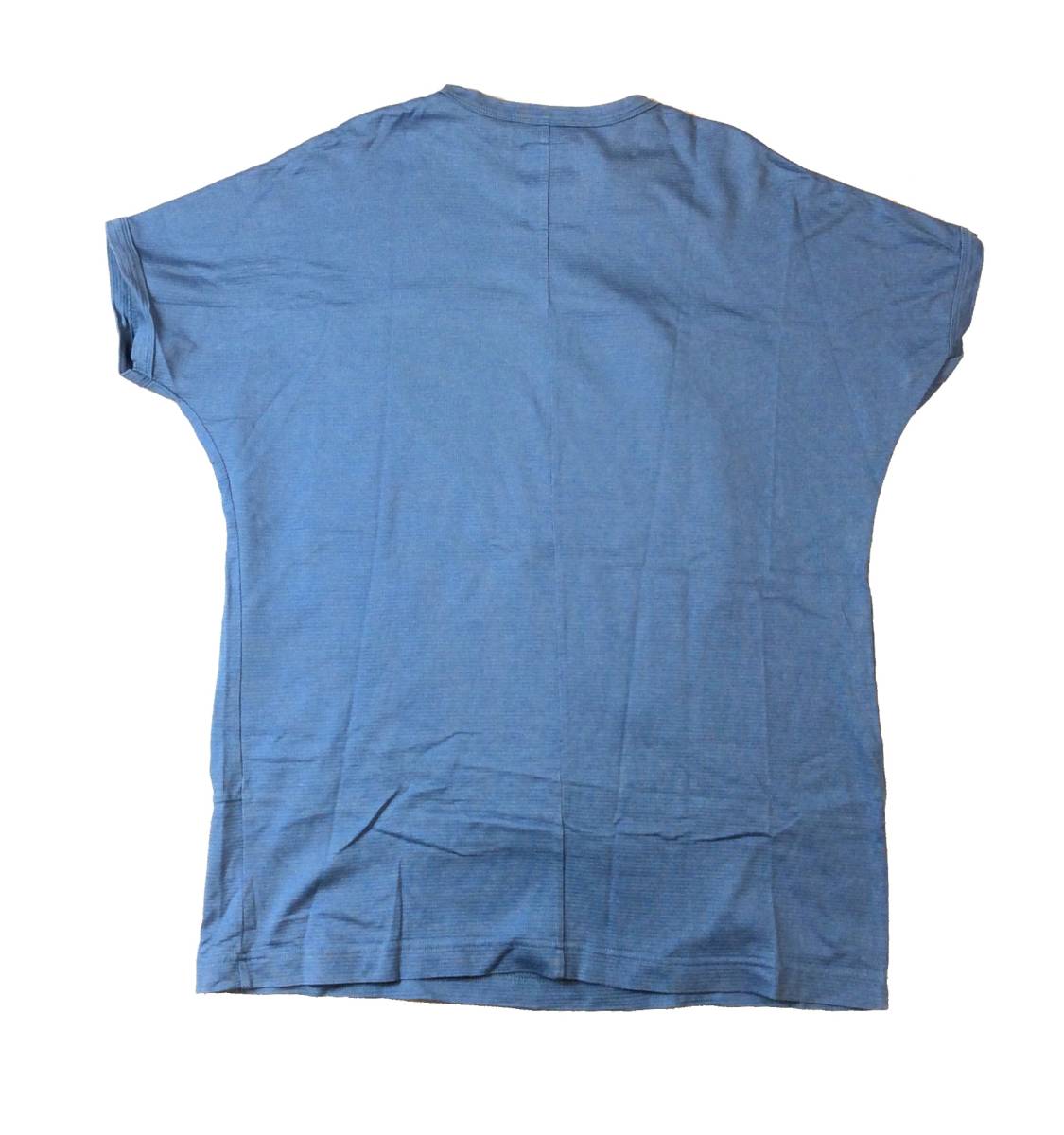 SHAREEF シャリーフ デザイントップス Tシャツ ドルマンスリーブ ブルー/ブラック レーヨン コットン メンズ 1_画像4