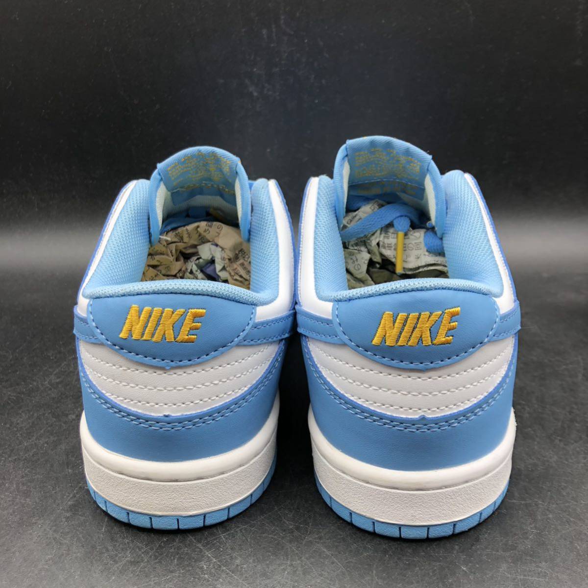 M1995 美品 NIKE ナイキ Dunk Low Coast ダンク ロー コースト ローカット スニーカー レディース US7/24.0cm ホワイト ライトブルー 靴_画像6