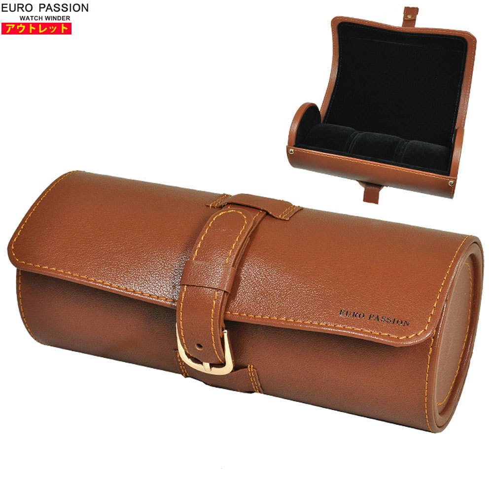  new goods * outlet! euro passion A396-BR Brown clock case 3ps.@ for watch case clock storage mobile case collection 