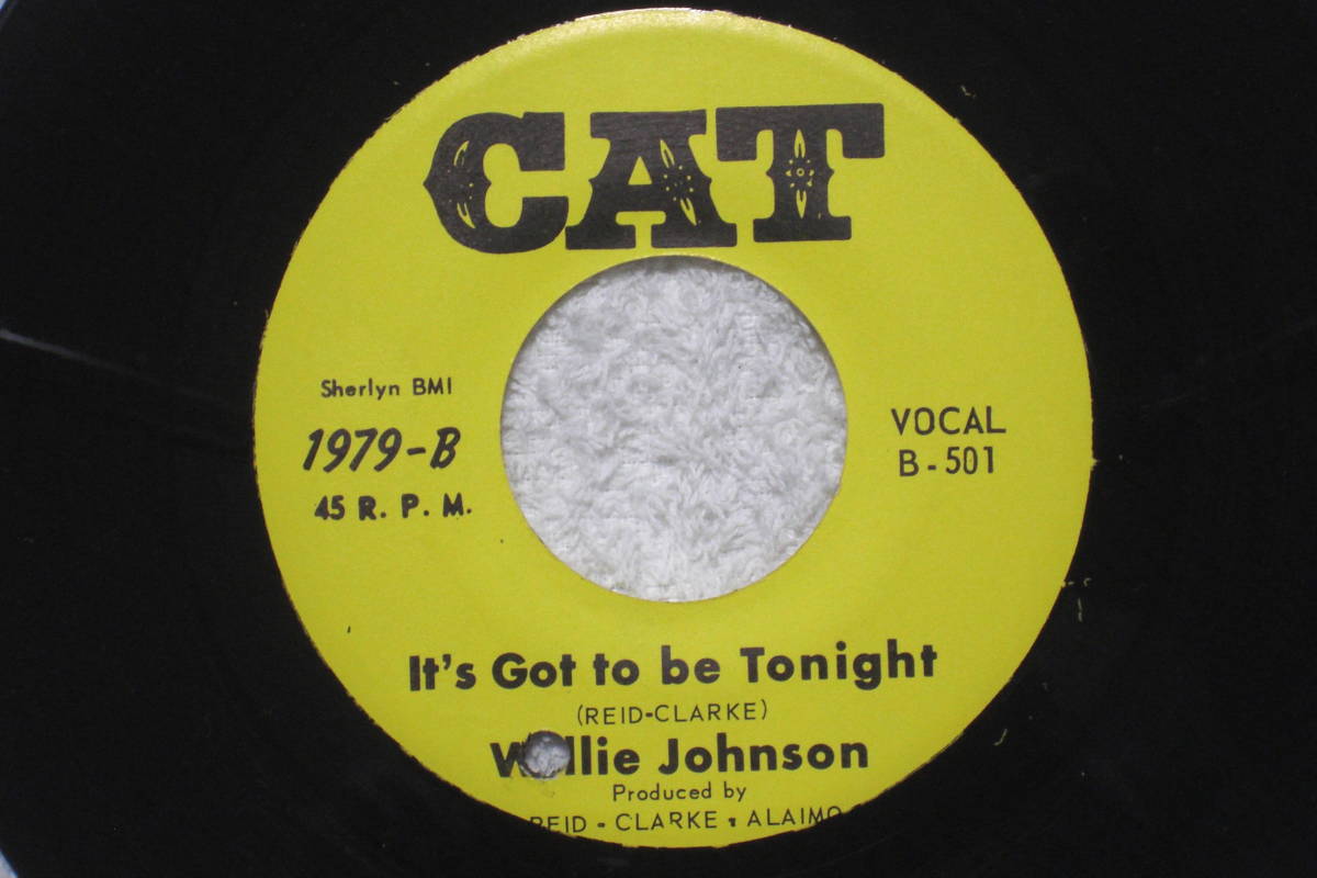 USシングル盤45’　Willie Johnson ： Between The Lines / It's Got To Be Tonight 　(Cat 1979)　Deep Soul_画像2