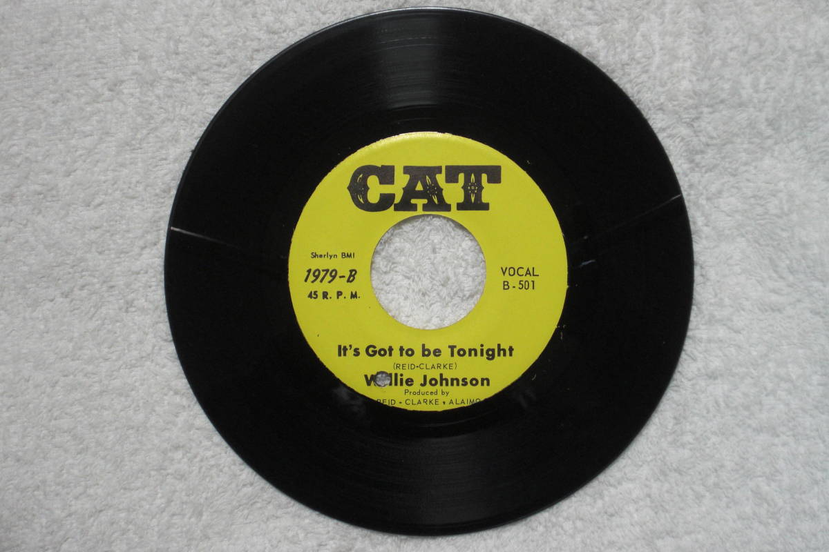 USシングル盤45’　Willie Johnson ： Between The Lines / It's Got To Be Tonight 　(Cat 1979)　Deep Soul_画像4