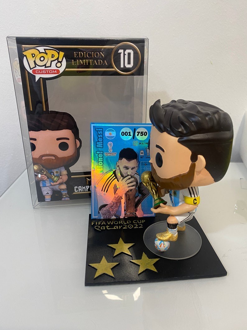 日本未発売！新品未使用！　ファンコ　POP　メッシフィギュア　アルゼンチン　W杯優勝バージョン FUNKO　ポップ　サッカー_画像7