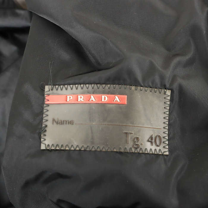 プラダ （PRADA） プラダスポーツ ナイロン テスート ジャケット ブルゾン #40 ブラック ウエア（中古）_画像10