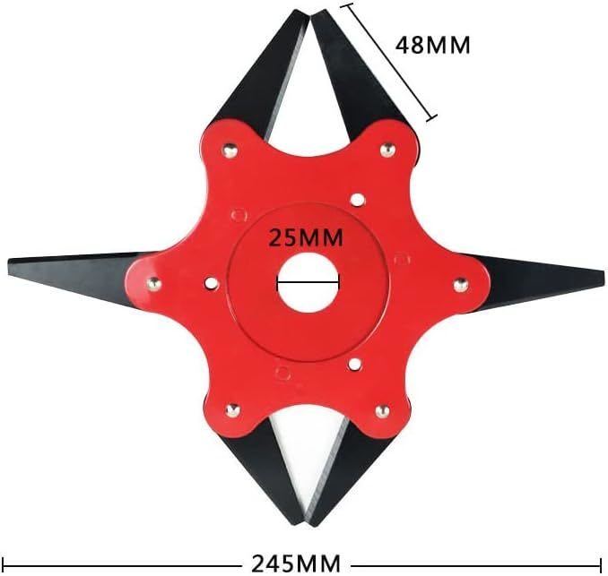草刈機用チップソー 草刈り機 替え刃 6歯ブラシカッタースチールブレード 草刈ブレード 回転刃 001_画像5