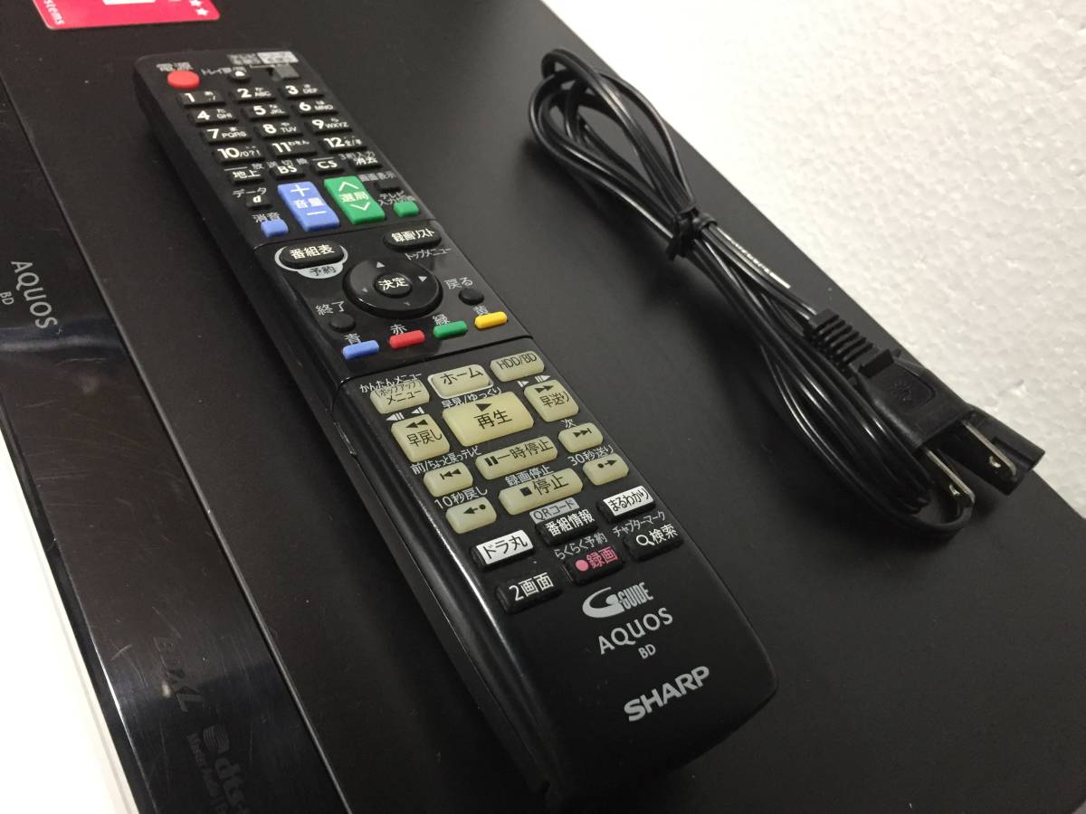 SHARP シャープ 1TB 3チューナー (3番組同時録画) ブルーレイ SHARP シャープ 1TB 3チューナー (3番組同時録画) ブルーレイ