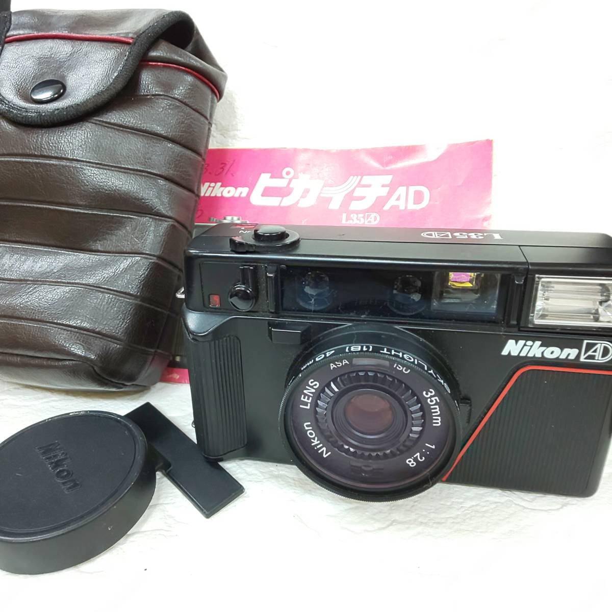 ◎ニコン◎Nikon L35AD ニコンピカイチ ニコン初のコンパクトカメラ / Nikon LENS 35mm 1:2.8 フラッシュ・シャッターOK 即発送_画像1