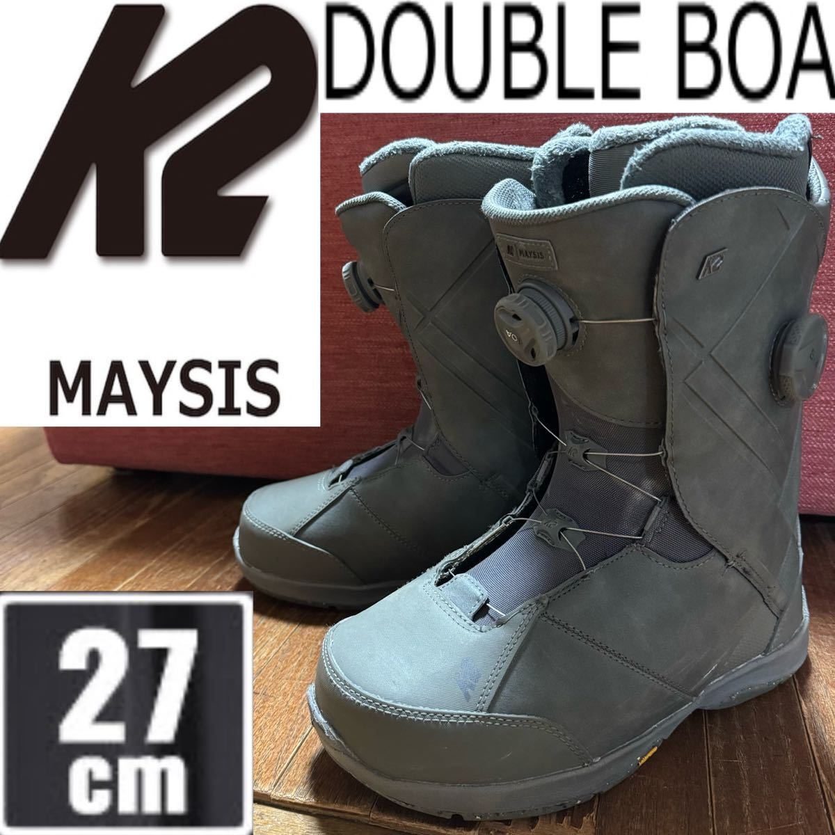 K2 ケーツー MAYSIS メイシス ブーツ メンズ スノーボードブーツ 27cm 27 ダブルBOA ダブルボア スノーボード スノボ 靴 オールラウンド_画像1