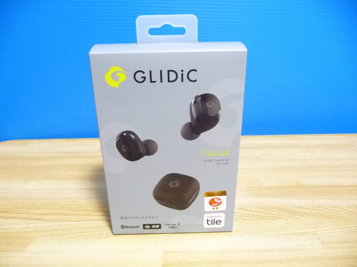 ◆新品未開封 GLIDiC グライディック 完全ワイヤレスイヤホン 【Sound Air TW-5100】SB-WS57-MRTW/BK [外音取り込み機能／IPX4] _画像5