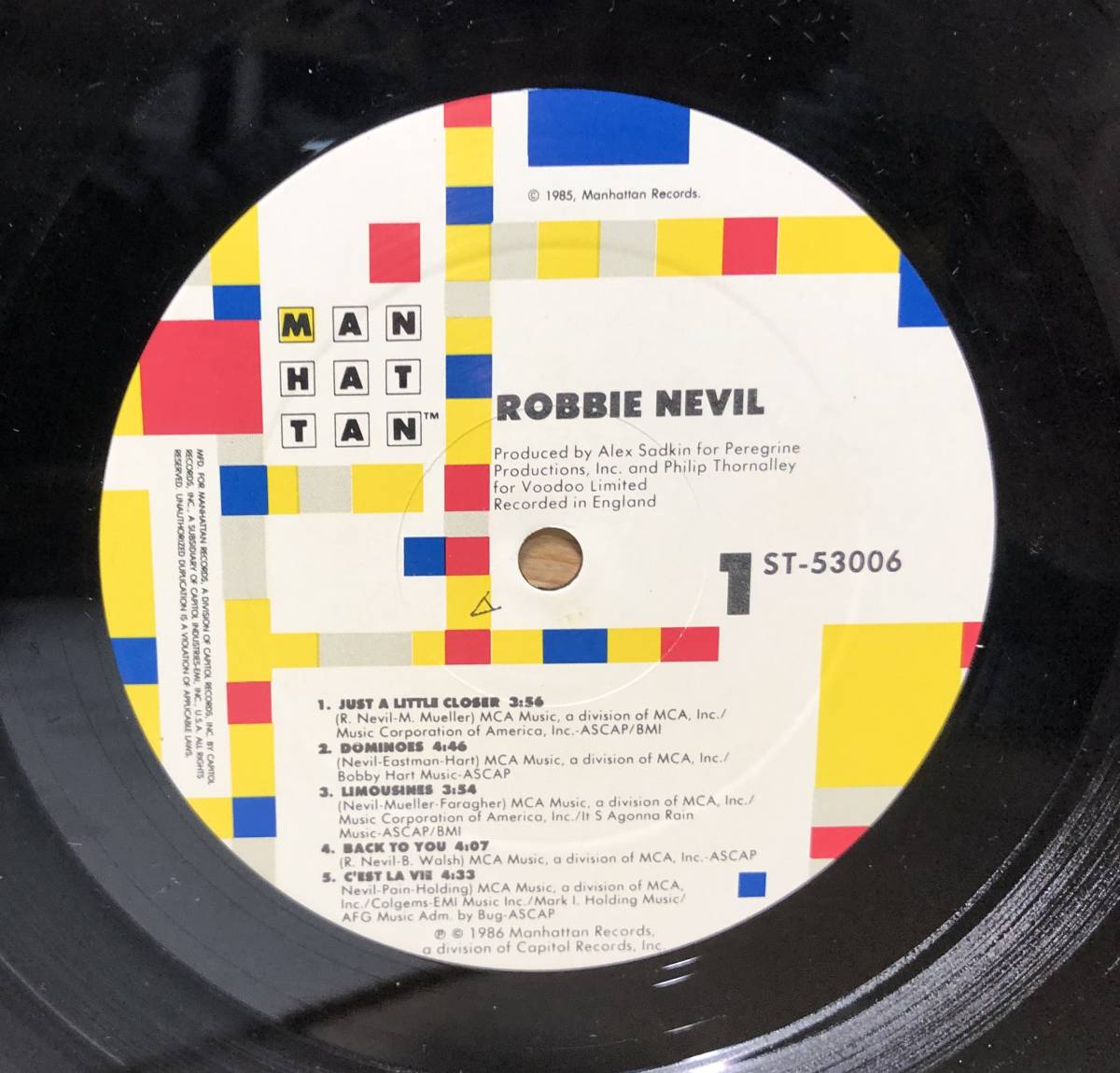 □□12-LP【12418】-【US盤】ROBBIE NEVILロビー・ネヴィル●ST_画像4