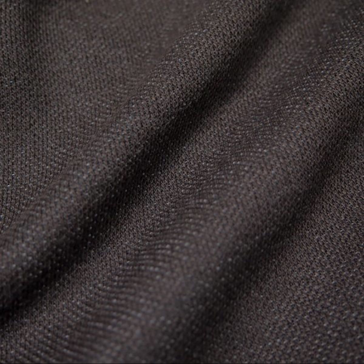 新品【KANSAI】カンサイ裏起毛ジップアップニットブルゾンL(ブラウン)メンズジャケットセーターフルジップ洗濯可能