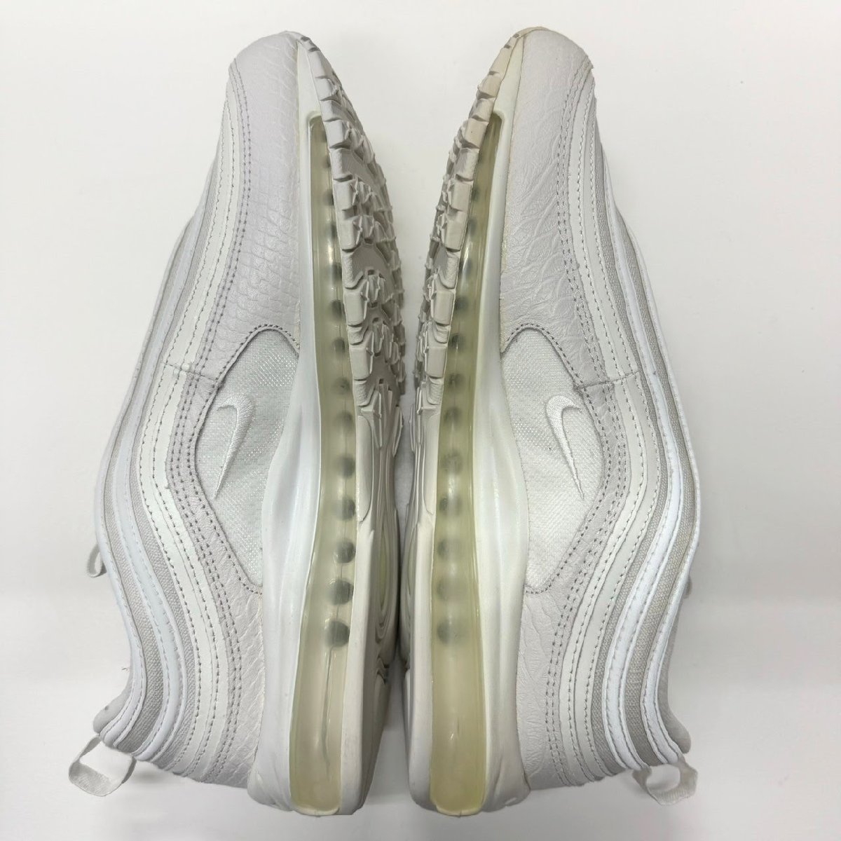 30cm NIKE AIR MAX 97 921826-100 ナイキ エアマックス 97 ホワイト メンズ スニーカー EQ H31513_画像3