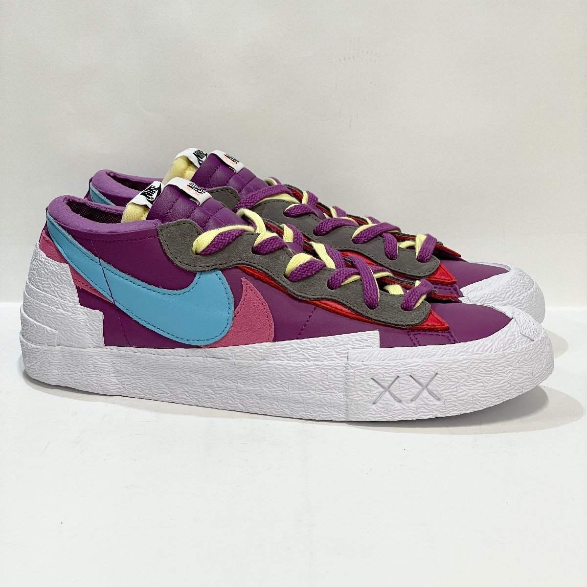 28.5cm NIKE BLAZER LOW / SACAI / KAWS DM7901-500 ナイキ ブレーザー ロー サカイ/カウズ パープルダスク メンズ スニーカー ES 102457_画像1