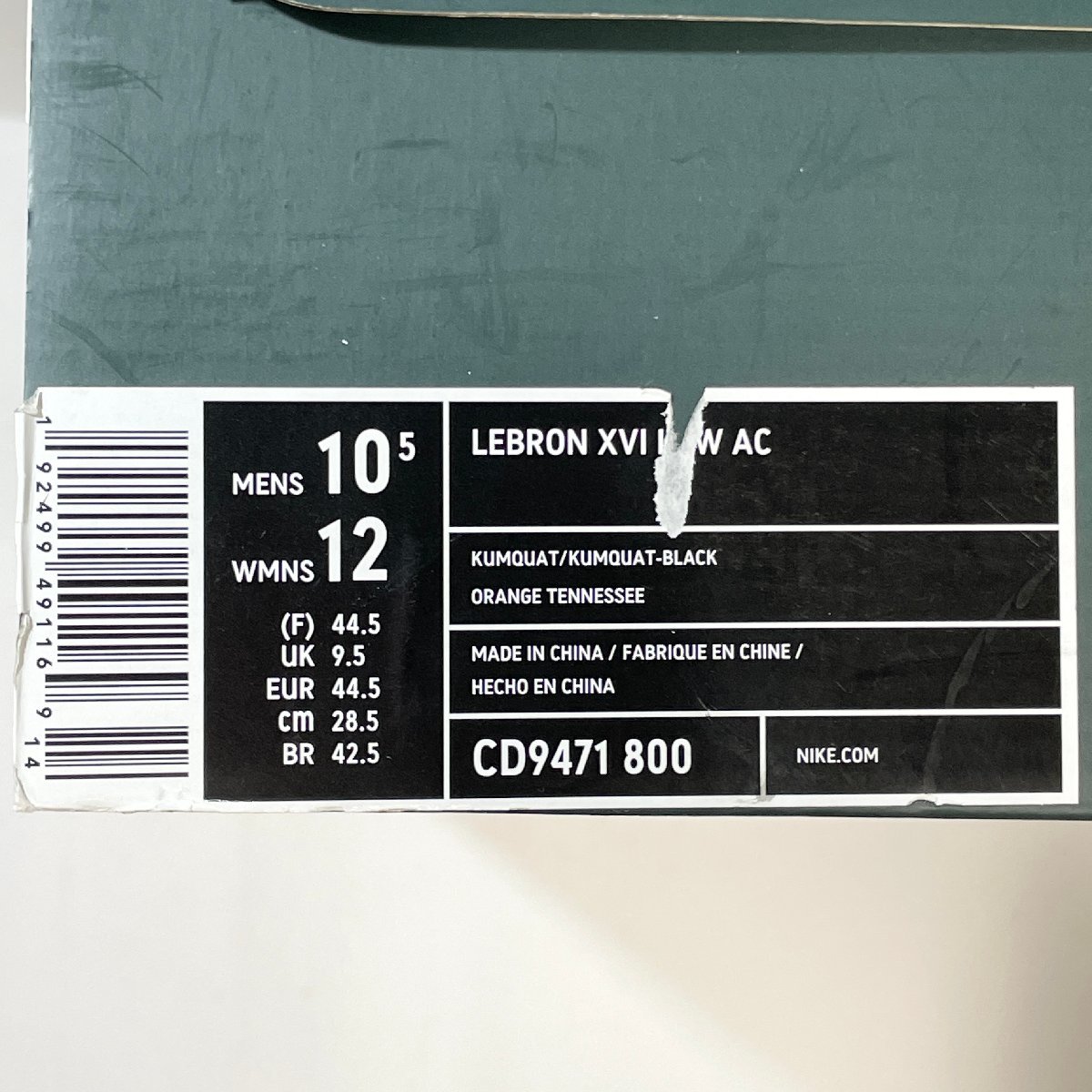 28.5cm NIKE LEBRON 16 LOW AC CD9471-800 ナイキ レブロン 16 ロー AC サファリ メンズ スニーカー BW H102422_画像10