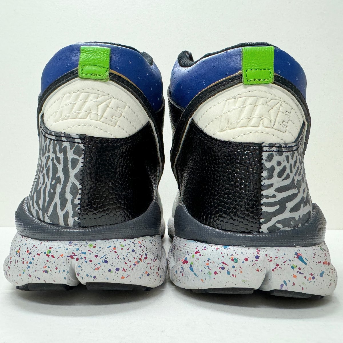 28.5cm NIKE TRAINER DUNK HIGH 317390-001 ナイキ トレーナー ダンク ハイ ミタ ブラックグレーブルー メンズ スニーカー KM H69206_画像5