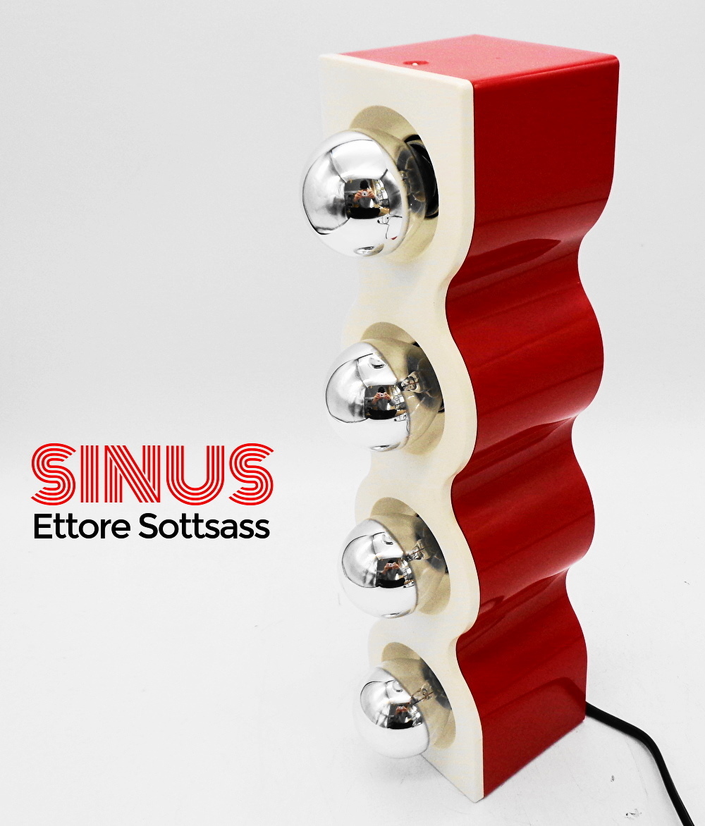Sottsass Collection>1970年代 SINUS テーブルスタンドライト_ Sottsass Collection>1970年代 SINUS テーブルスタンドライト_