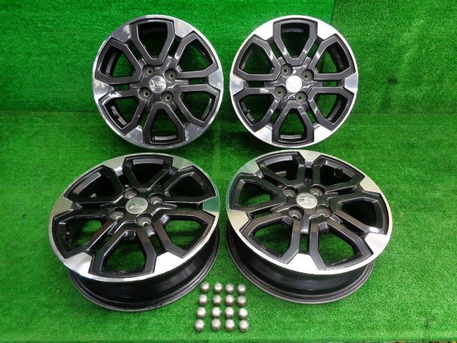 良品!! LA700S ウェイク 純正 15インチ アルミ ホイール 4本 15 4.5J 100 4穴 4H LA600S タント カスタム LA150S ムーヴ キャスト タフト_23021215 Y1-4-1