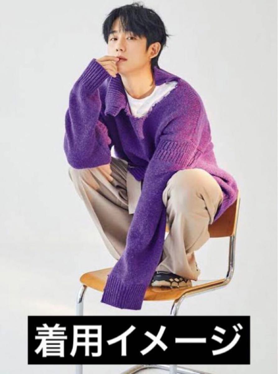 48 新品 20AW MARNIマルニ デストロイ ダメージ タートルネック 48 新品 20AW MARNIマルニ デストロイ ダメージ タートルネック