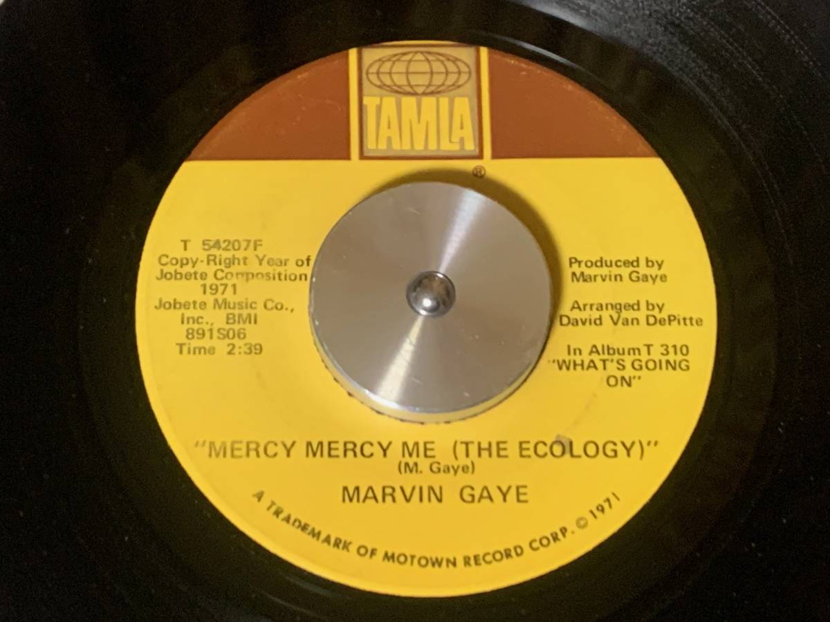 MARVIN GAYE ♪MERCY MERCY ME 7インチ 45_画像1