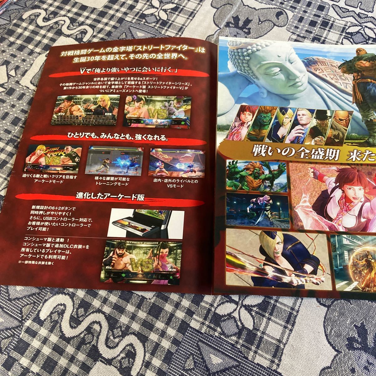  Street Fighter Ⅴ CAPCOM arcade leaflet catalog Flyer pamphlet regular goods not for sale .. spot sale 