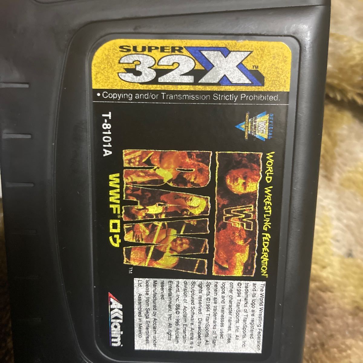 ＷＷＦ　ロウ　LAW メガドライブ SEGA アクレイム　スーパー32x アクレイムジャパン　mega drive super 32x_シール傷みあり