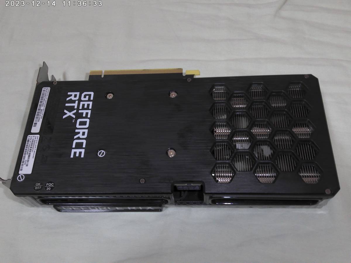 NVIDIA Palit GeForce RTX3060 12GB DUAL OC 　中古美品_画像3