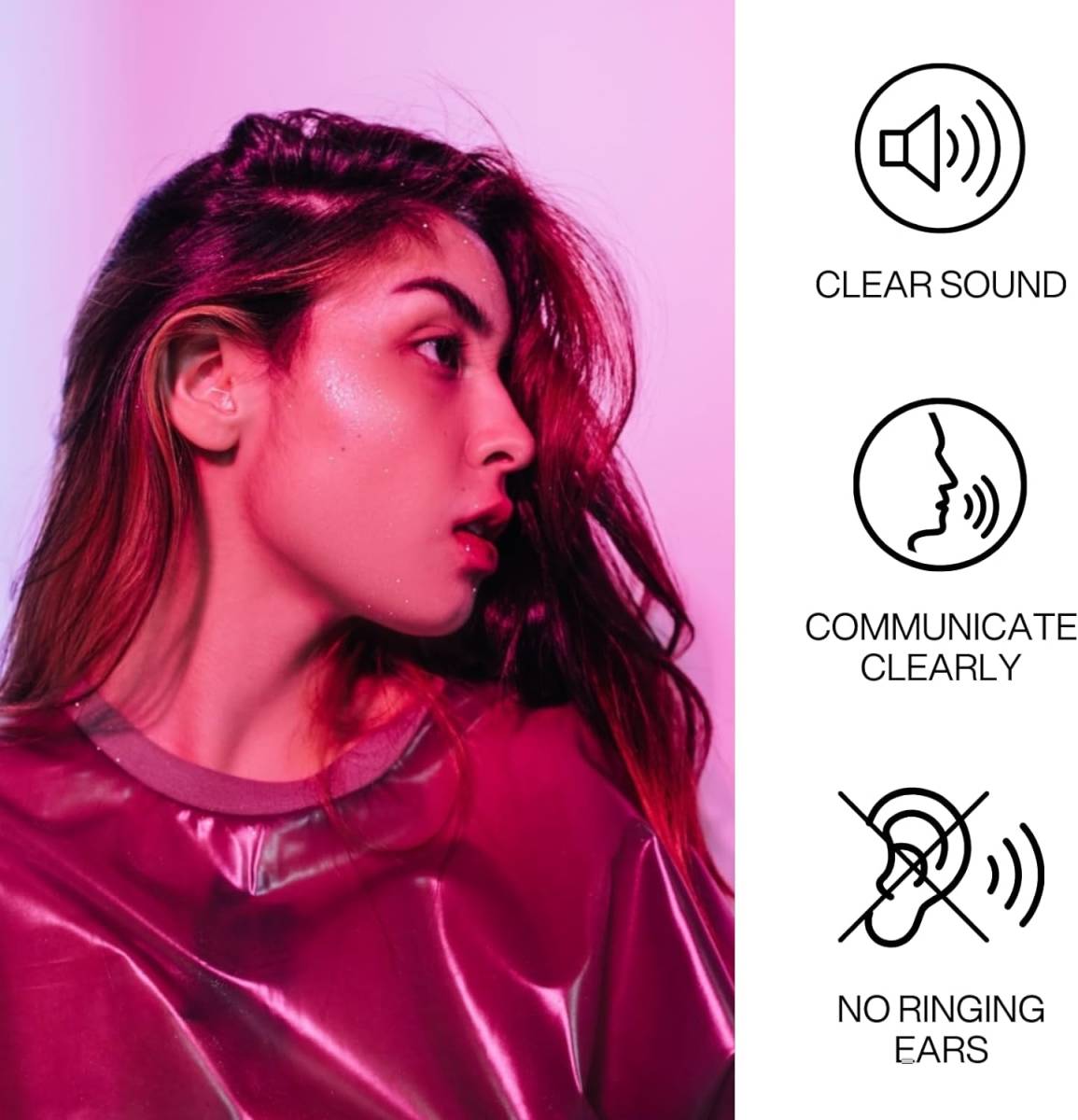 EarPeace Music イヤーピース 耳栓 音楽用 シリコン フィルター3種類 黒ケース シリコン 音量低減 スタンダード 聴覚過敏の緩和におすすめ_画像3