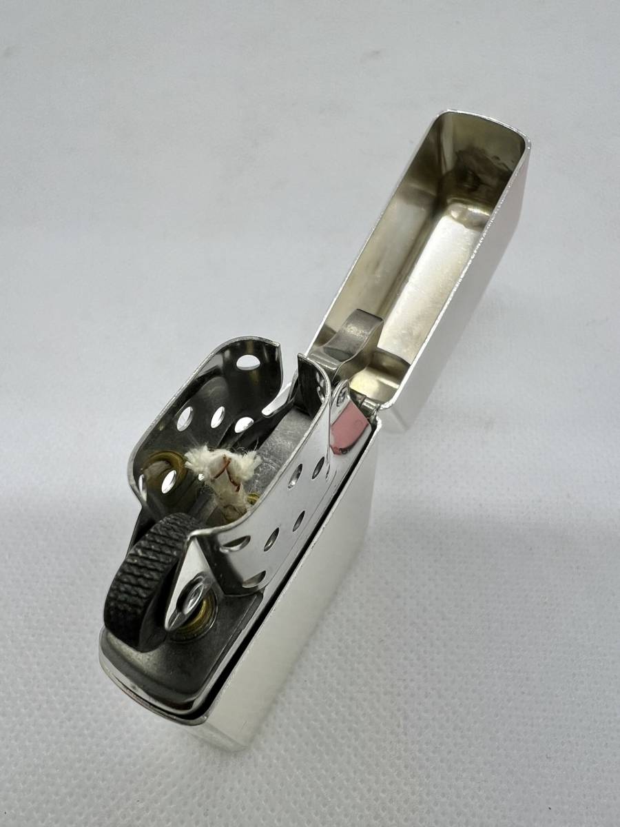 1円〜 現状品 未使用 着火未確認 zippo ジッポー ライター Four Roses FINE OLD BOURBON 喫煙具 フラワー シルバーカラー コレクション_画像4