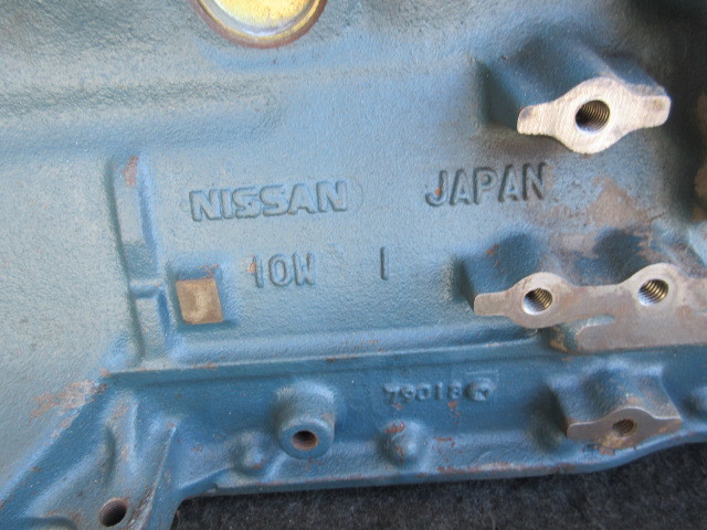  Nissan Z24 10W cylinder block genuine products Bluebird Datsun secondhand goods 