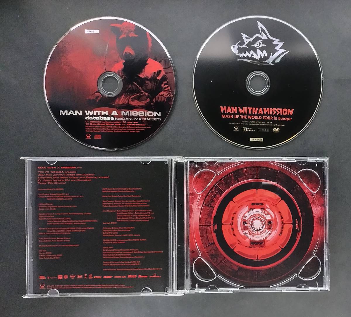 万1 10648 【初回生産限定盤/CD+DVD】MAN WITH A MISSION / database feat.TAKUMA (10-FEET) : マンウィズ _画像3