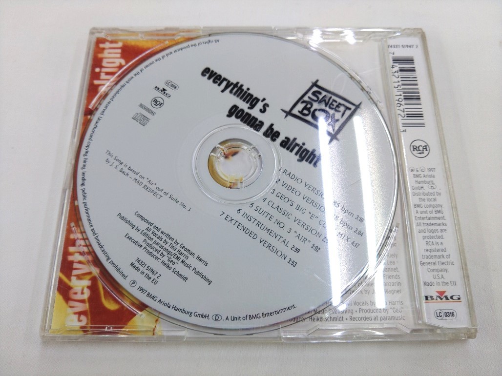 CD / everything’s gonna be alright / SWEETBOX /【J14】/ 中古_画像2