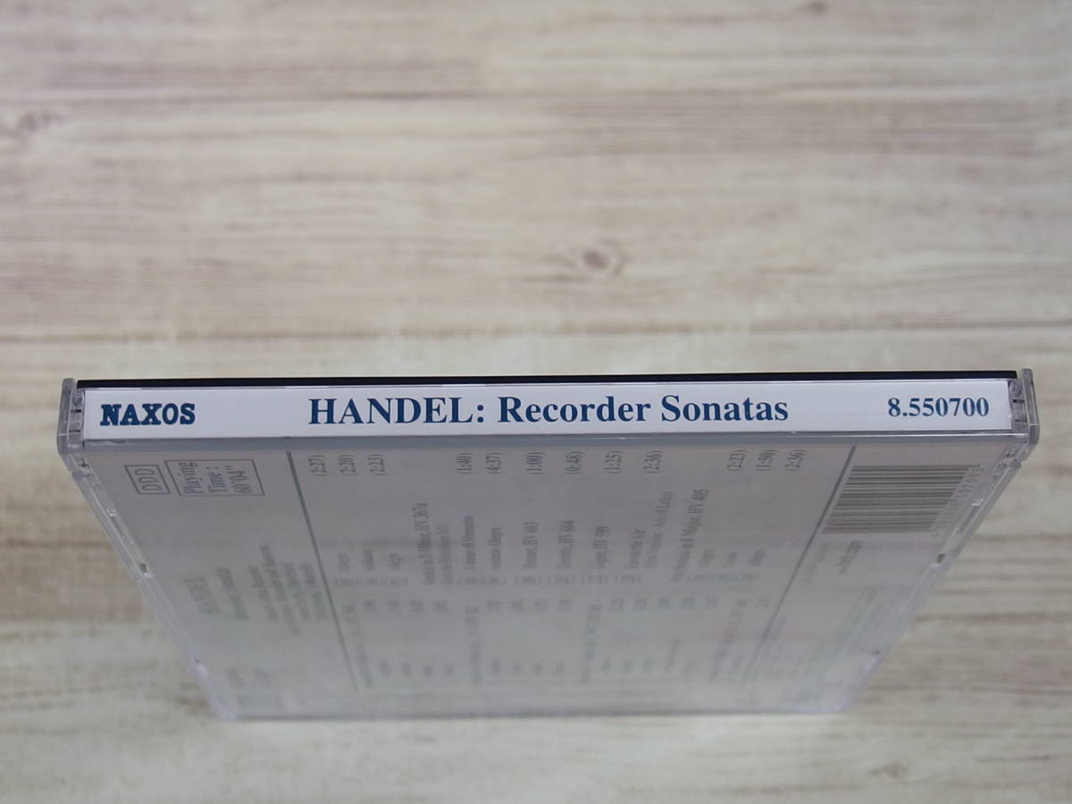 CD / Handel;Recorder Sonatas / George Frideric Handel、 Zsuzsa Pertis /『D18』/ 中古_画像3