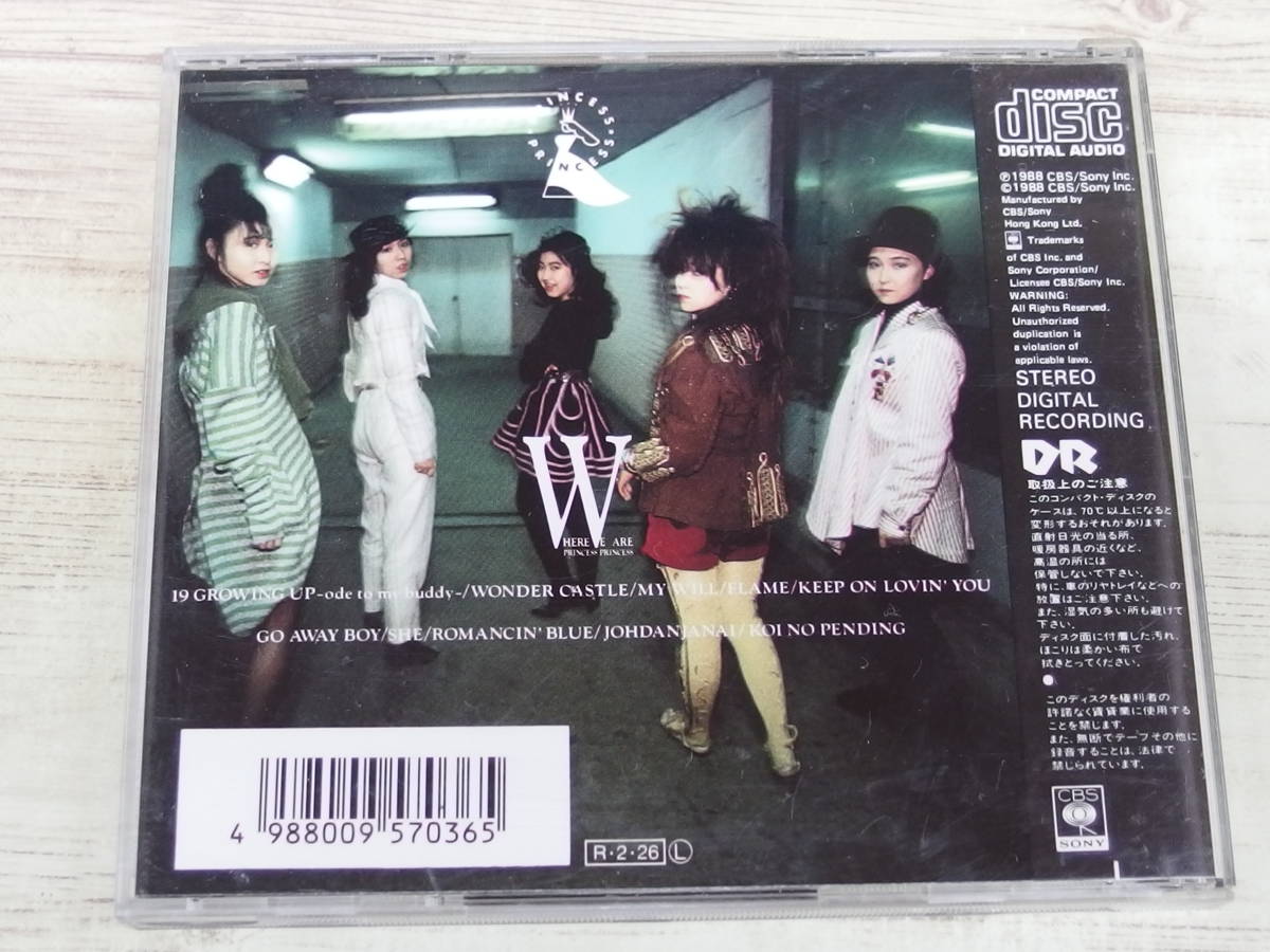 CD / HERE WE ARE / PRINCESS PRINCESS /『D19』/ 中古_画像2