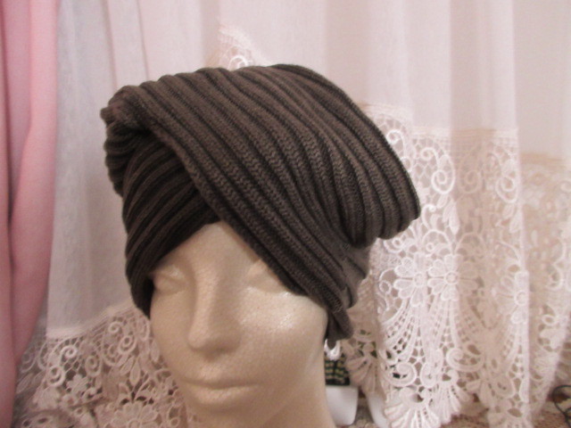 # made in Japan #[ANTEPRIMA Anteprima ]( stock ) Aurora #.. wool 100%# knitted cap # muffler . complicated . weave included .. sama . design!