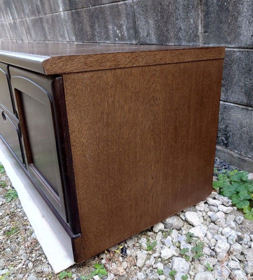 木製 2段チェスト キャビネット テレビ台 テレビボード 収納 棚 小物入れ ローボード 家具TV台