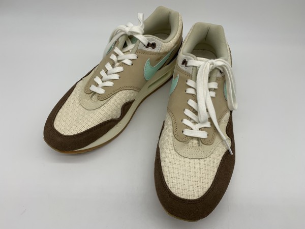 B4-736 NIKE/ナイキ AIR MAX 1 PRM Crepe Hemp エアマックス1 プレミアム クレープヘンプ FD5088-200 27.5 メンズ スニーカー 靴 シューズ_画像1